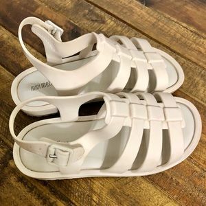 Ivory Mini Melissa Jelly Gladiator Sandals
